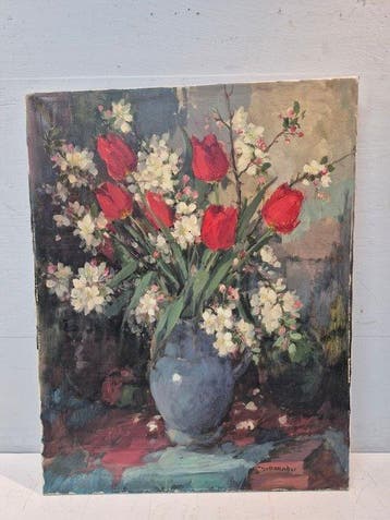TH van Oorschot. (1910-1989) - Tulpen en meer.