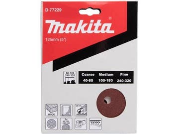 Veiling - 8x Makita Accessoires Schuurschijf 125mm Red Velcr, Doe-het-zelf en Bouw, Gereedschap | Schuurmachines, Nieuw