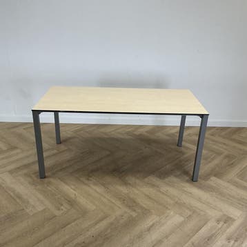 Eromes kantinetafel 160x80 cm,  ahorn - grijs, Gebruikt, Bureau