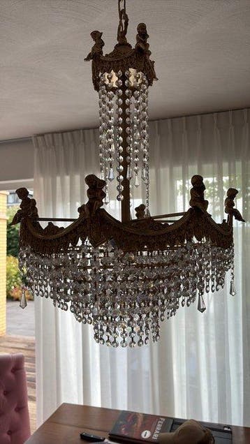 Lustre - Laiton, Cristal