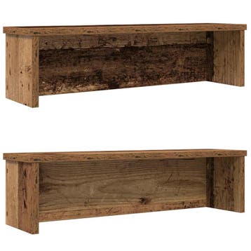 vidaXL Keukenrekken stapelbaar 2 st 50x15x16 cm oud, Verzenden