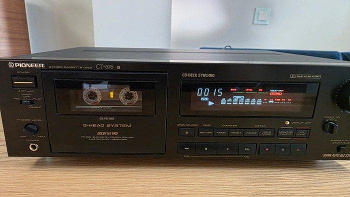 Pioneer - CT-676 Cassetterecorder-speler, TV, Hi-fi & Vidéo, Radios