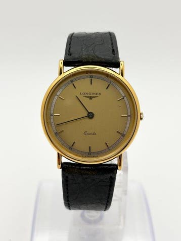 Longines - Longines Quartz Champagne Dial Gold - Sans prix, Handtassen en Accessoires