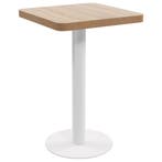 vidaXL Bistrotafel 50x50 cm MDF lichtbruin, Verzenden