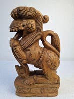 sculptuur, Yali, bewakerfiguur - 30 cm - hard hout