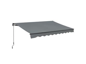 Veiling - Zonnescherm / Luifel - 400 x 300 cm - Grijs, Tuin en Terras, Zonneschermen, Nieuw