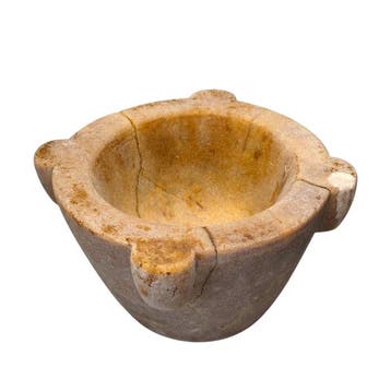 French Antique - Vijzel - Steen, Hout