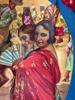 Ruano Llopis - Cartel Grande Toros de Madrid - 157x110 cm., Antiek en Kunst, Kunst | Tekeningen en Fotografie