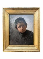 Pietro Bouvier (1839-1927) - Ritratto di fanciullo, Antiek en Kunst
