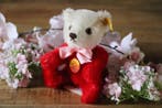 Steiff: Dolly Teddybeer, rood-wit, EAN 030628, 15cm -