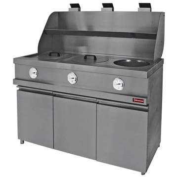 Friteuse | HEAVY DUTY | Gas | 13+13+13L | 0°C/200°C | 48kW, Verzenden, Nieuw in verpakking