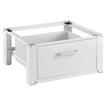 Wasmachineverhoger met lade wit 100kg met lade, Verzenden
