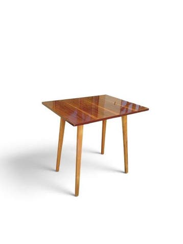 Table basse - Bois de pin, Acajou - Table dappoint vintage, Antiek en Kunst