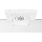 Spot Armatuur GU10 - Pragmi Nivas Pro - Wit Aluminium - Trim, Verzenden, Nieuw