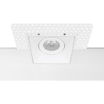 Spot Armatuur GU10 - Pragmi Nivas Pro - Wit Aluminium - Trim, Verzenden, Nieuw