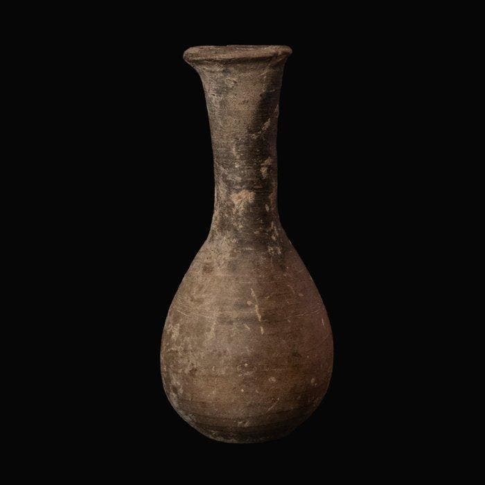 Oud-Romeins Aardewerk Unguentarium - Parfumfles (Zonder, Antiek en Kunst, Antiek | Overige Antiek