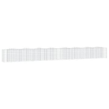vidaXL Schanskorf gewelfd verhoogd 800x50x100 cm, Tuin en Terras, Verzenden, Nieuw