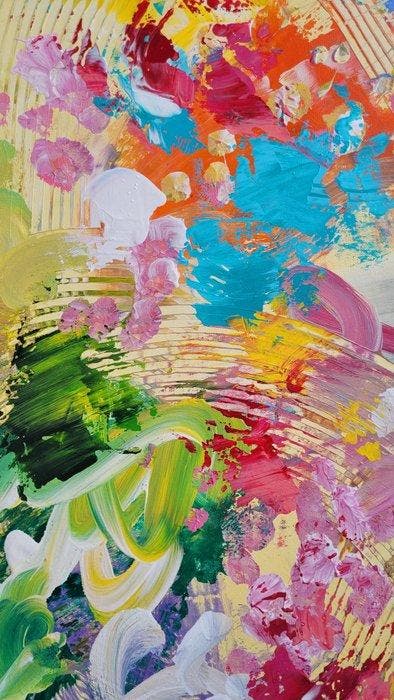 Laura Capellini -  SOUL GARDEN #14(XL) Acrylic on canvas -, Antiek en Kunst, Kunst | Schilderijen | Modern