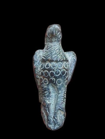 Oud-Romeins Brons Amulet - Uitstekende conservering