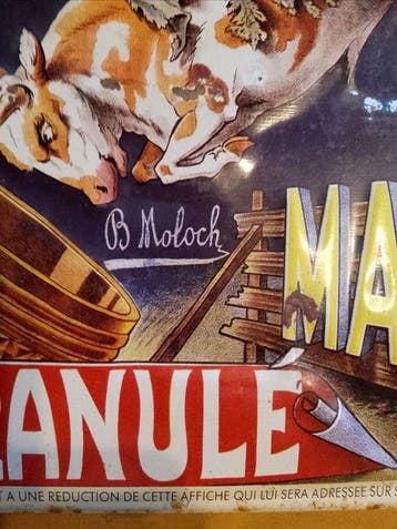 Bouillon Maggi - Plaque émaillée - Acier