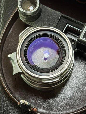 Leitz Summilux Steel Rim 35mm f/1.4 V1 avec