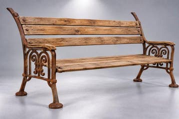 Établi (2) - Fonte - ornements de bancs en fer