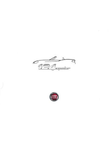 2016 FIAT 124 SPIDER BROCHURE DUITS