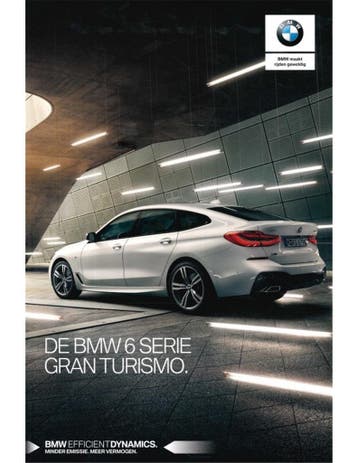 2019 BMW 6 SERIE GT BROCHURE NEDERLANDS, Nieuw