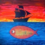 Denis Kuvayev (1971) - Fish and Boat - XL
