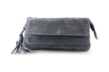 Manfield Clutch Blauw, Handtassen en Accessoires, Tassen | Damestassen, Verzenden, Nieuw, Blauw