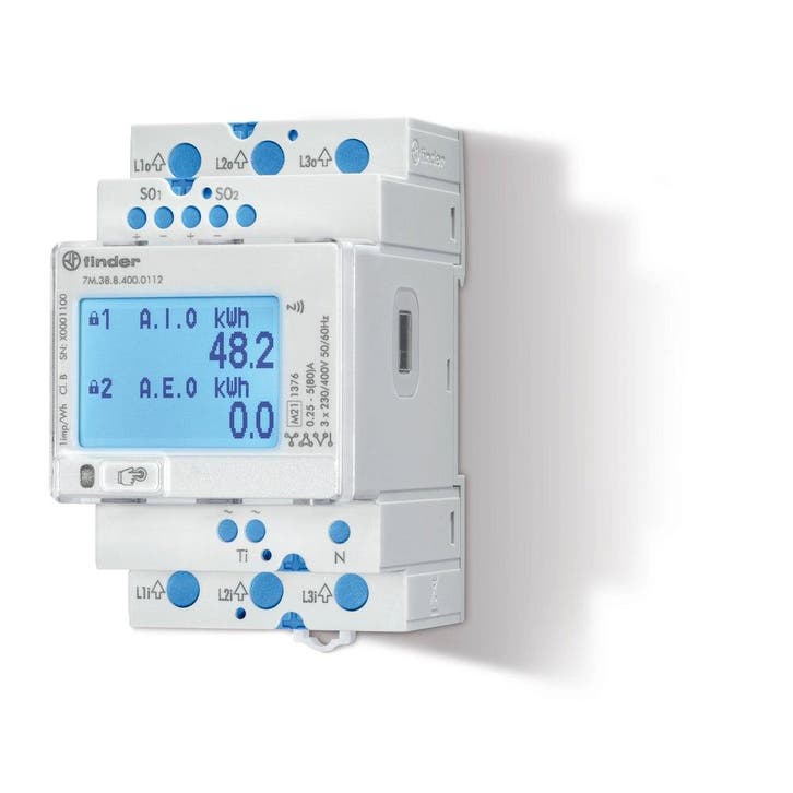 3 Fase Digitale Energiemeter 80A MID Met M-Bus Interface -, Doe-het-zelf en Bouw, Elektriciteit en Kabels, Verzenden