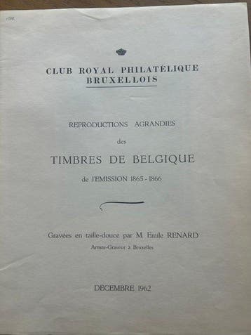 Belgique 1962 - Ensemble complet de gravures de Léopold Ier