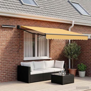 vidaXL Elektrisch Uitschuifbare Zonneluifel Zand 3,5 x 2 m, Verzenden