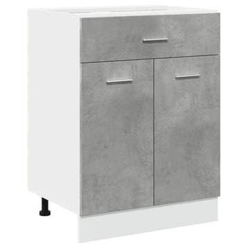 Meuble sous-evier gris beton 60x46cm - Jusqua epuisement..., Verzenden