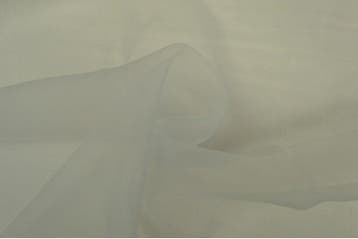 15 meter organza stof - Zilvergrijs, Verzenden, 120 cm of meer, Polyester, Grijs