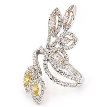 Bague de cocktail - 18 carats Or blanc - 1.90ct. tw.
