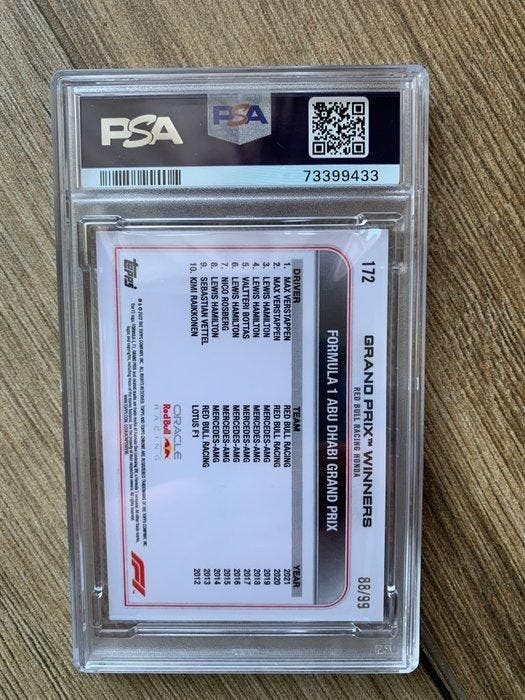2022 Topps Formula 1 Max Verstappen #192 Green RayWave, Collections, Autocollants