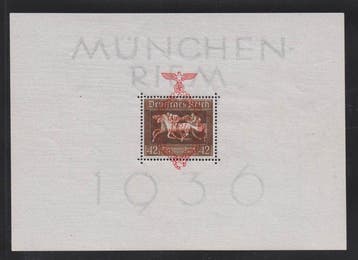 Duitse Rijk 1936/1937 - Beide Riem-Blokken - Michel Bl. 4,, Postzegels en Munten, Gestempeld