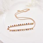 Zonder minimumprijs - Halsketting Zilver - Sapphire,, Handtassen en Accessoires, Kettingen, Nieuw