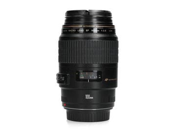 Canon EF 100mm f/2.8 USM Macro - Macrolens - 1 jaar garantie, Ophalen of Verzenden, Zo goed als nieuw