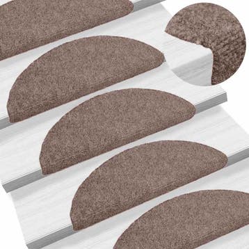 vidaXL Trapmatten zelfklevend 10 stuks 56x17x3 cm lichtbruin, Doe-het-zelf en Bouw, Verzenden, Nieuw