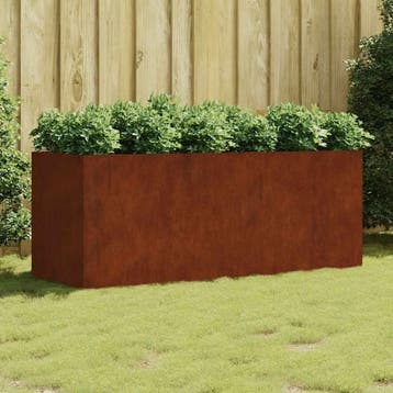 vidaXL Plantenbak verhoogd 200x80x80 cm cortenstaal, Tuin en Terras, Verzenden, Nieuw