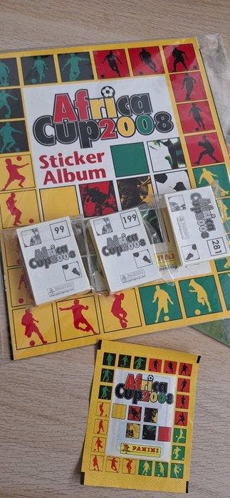 Panini 2 Empty albums + 2 packs + 2 bustine: Africa Cup, Nieuw