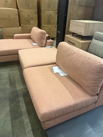 Willow bankstel, kleur gear powder (nieuw, outlet), Nieuw, Stof