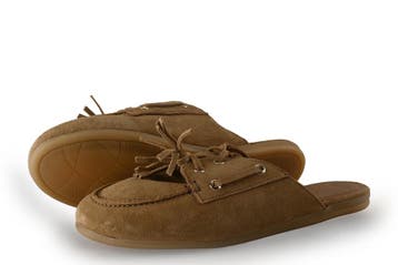 Manfield Pantoffels in maat 39 Bruin, Verzenden, Pantoffels of Sloffen
