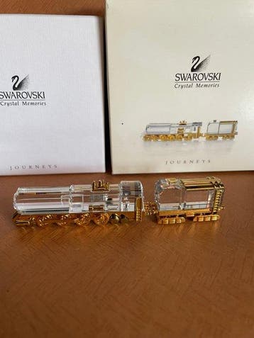 Swarovski - Figurine - Locomotief - Boxed - Cristal, Antiek en Kunst
