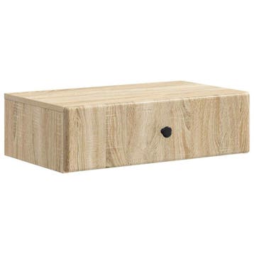 Wandtafel Eiken met lade | Tweede kansje, OP = OP, Huis en Inrichting, 50 tot 100 cm, Verzenden, Zo goed als nieuw, Modern/Minimalistisch