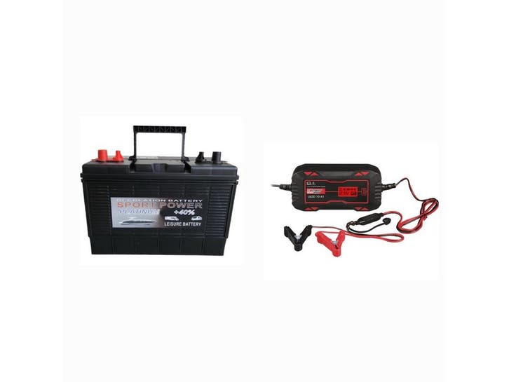 Combi Platinum dc31 110ah + 5ah Lader, Auto-onderdelen, Accu's en Toebehoren, Nieuw