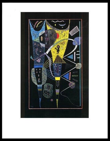 Wassily Kandinsky - La Tension Double, 1938”. Gesigneerd in, Antiek en Kunst