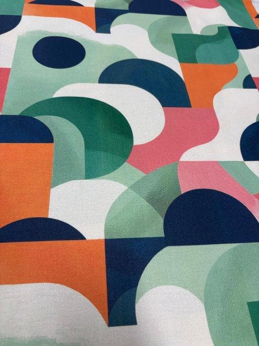 ARTE MODERNA 02 100% katoen Panama OEKO TEX STANDARD, Antiek en Kunst, Antiek | Tapijten, Tafelkleden en Textiel